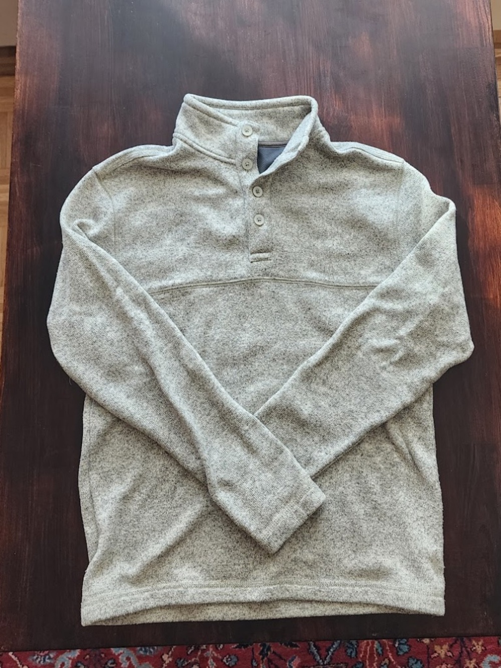Van Heusen Cozy Quarter Button Sweater Mens Small